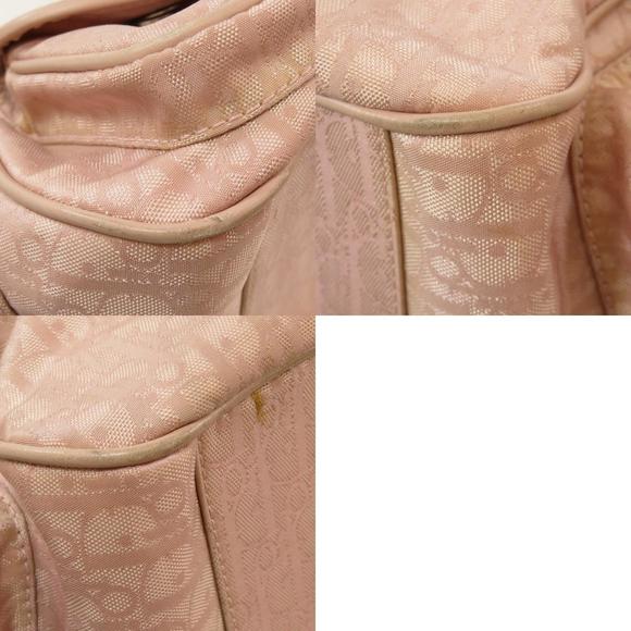 Christian Dior Trotter Pattern Tote Bag Nylon Jacquard Pink - Picture 9 of 9